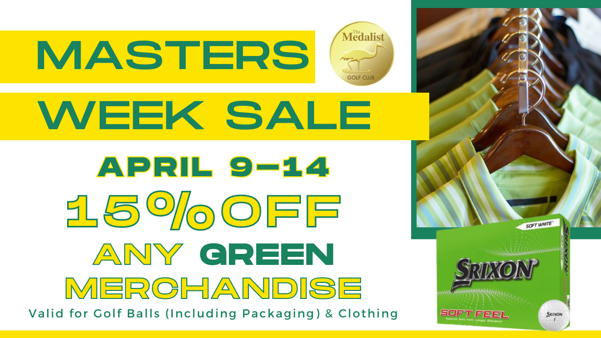 Masters Week Pro Shop Sale